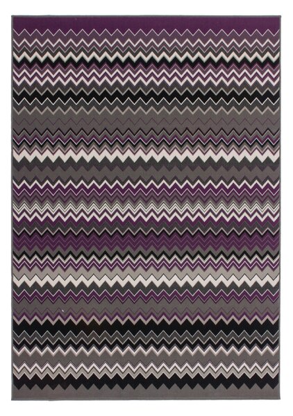 KOBEREC TKANÝ NA PLOCHO, 160/230 cm vícebarevná, purpurová Kayoom - Online Only koberce & rohožky, Online Only
