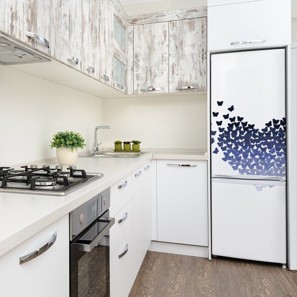 Nálepka fototapeta lednička Srdce motýl FridgeStick-70x190-f-78453445