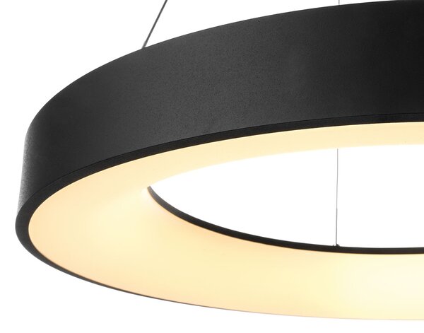Led2 Závěsné LED svítidlo BELLA P-Z ø 60 cm, černá Stmívání, řízení: 3000K/4000K TRIAC (lze použít i bez stmívání)