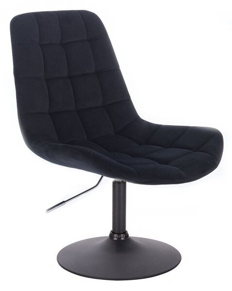 LuxuryForm DESIGN Židle PARIS VELUR na černém talíři - černá