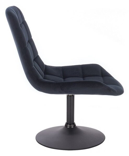 LuxuryForm DESIGN Židle PARIS VELUR na černém talíři - černá