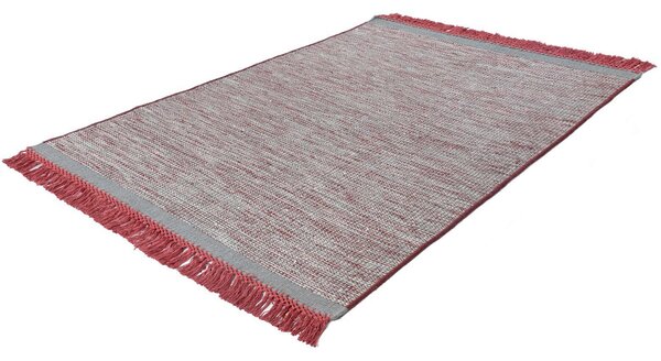 KOBEREC TKANÝ NA PLOCHO, 170/240 cm šedá, červená Kayoom - Online Only koberce & rohožky, Online Only