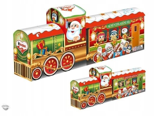 Vláček s adventním kalendářem Kinder Mix 226 g