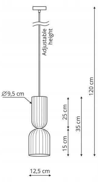 Light Prestige Závěsná lampa Balera červená