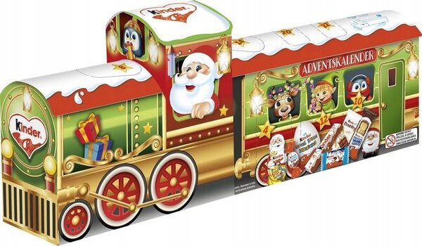 Vláček s adventním kalendářem Kinder Mix 226 g