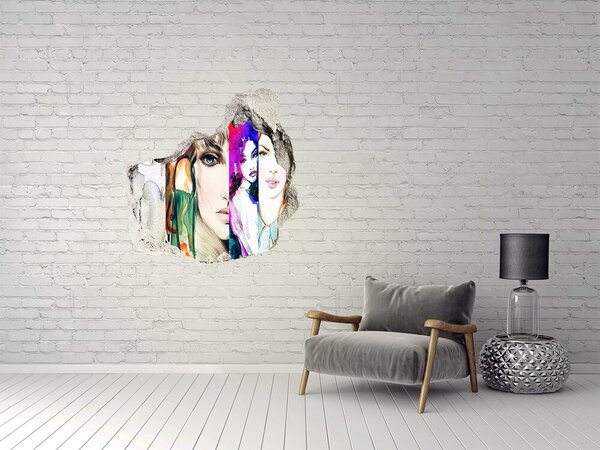 Díra 3D fototapeta nálepka Ženské portréty nd-p-69275480