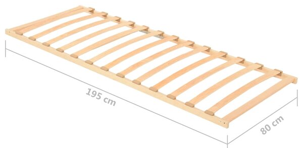 Lamelový rošt postele s 13 lamelami 80 x 200 cm 327256