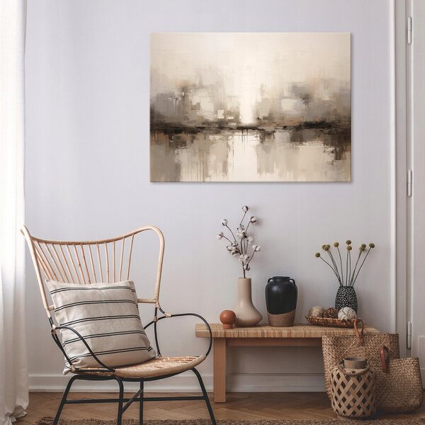 OBRAZ NA PLÁTNĚ ABSTRAKCE NA ZEĎ DO LOŽNICE OBÝVÁKU XXL MODERNÍ 100x70