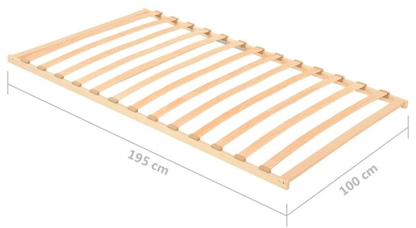 Lamelový rošt postele s 13 lamelami 100 x 200 cm 327258