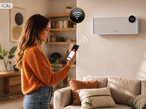 Vzduchová clona Climative 2000 W s elektrickým ohřívačem a dálkovým ovládáním