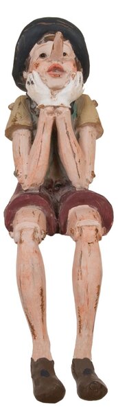 Dekorace sedící Pinocchio - 14*8*29 cm - Clayre & Eef