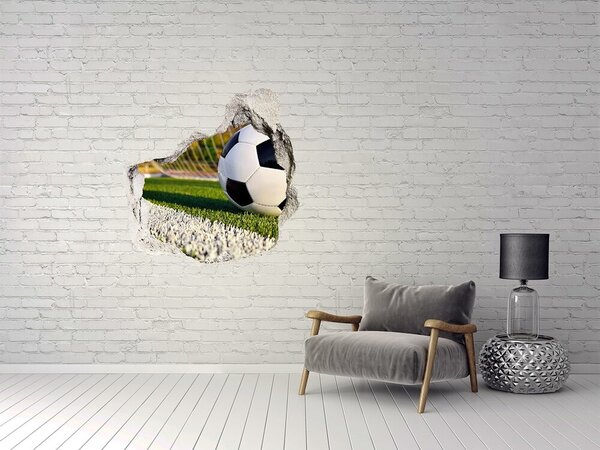 Fototapeta díra na zeď 3D Míč v brance nd-p-70358080