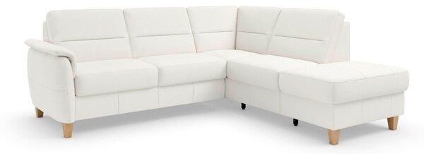 ROHOVÁ SEDAČKA, kůže, bílá Sit & More - Sedací soupravy, Online Only