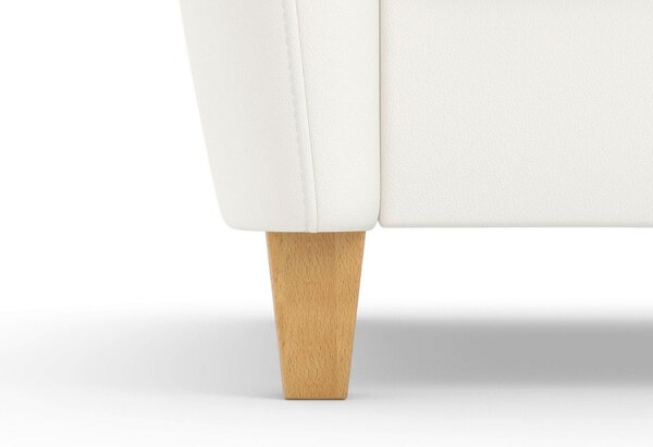 ROHOVÁ SEDAČKA, kůže, bílá Sit & More - Sedací soupravy, Online Only