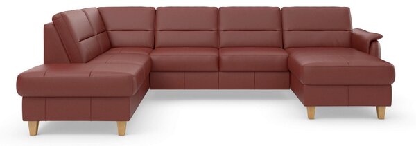 SEDACÍ SOUPRAVA, kůže, červenohnědá Sit & More - Sedací soupravy, Online Only