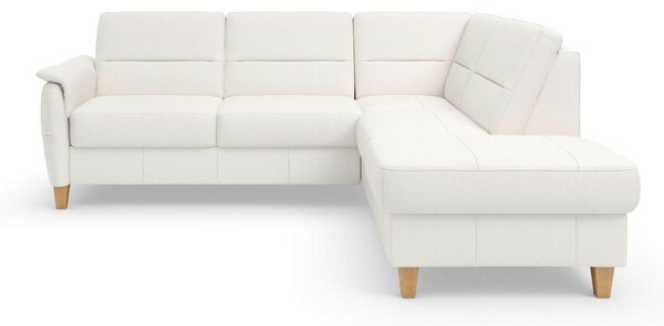ROHOVÁ SEDAČKA, kůže, bílá Sit & More - Sedací soupravy, Online Only