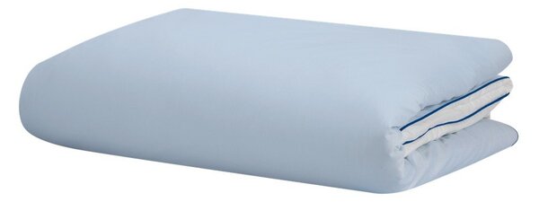 Světle modrý povlak na peřinu na jednolůžko z bavlněného saténu 140x200 cm Oba – noo.ma