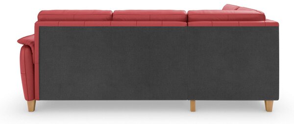 ROHOVÁ SEDAČKA, kůže, červená Sit & More - Sedací soupravy, Online Only