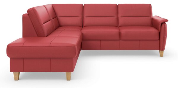 ROHOVÁ SEDAČKA, kůže, červená Sit & More - Sedací soupravy, Online Only