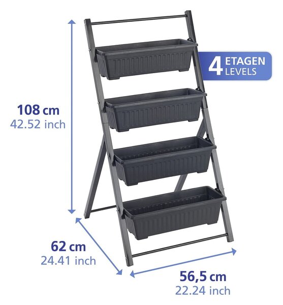 Kovový stojan na květiny (výška 108 cm) Vertical – Maximex