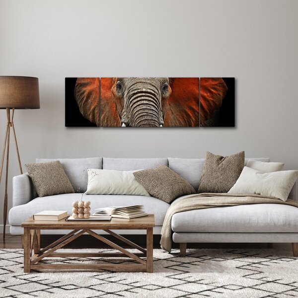 Obraz - Sloni z Tsavo (170x50 cm)