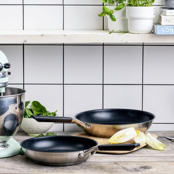SADA PÁNVÍ vrstva z keramiky 2dílné 24cm//28cm cm KitchenAid - Online Only vaření, Online Only