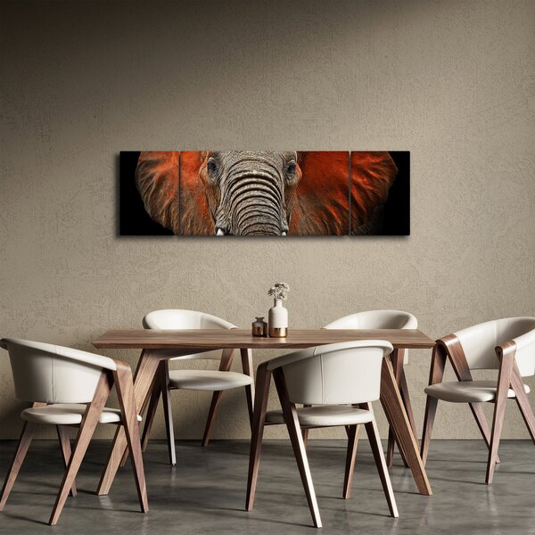Obraz - Sloni z Tsavo (170x50 cm)