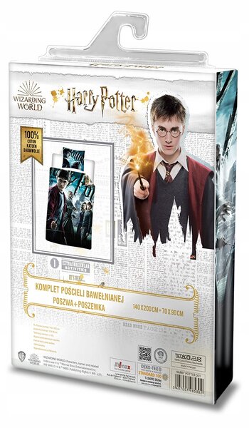 Sada povlečení Faro Harry Potter 160x200 cm 100% bavlna vícebarevná