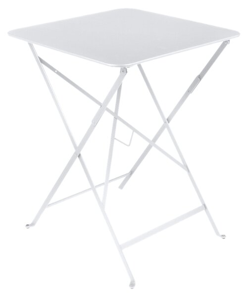 Bílý kovový skládací stůl Fermob Bistro 57 x 57 cm