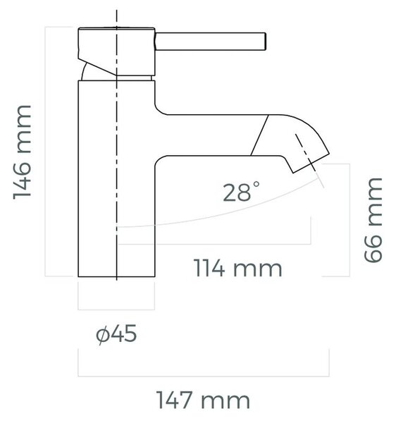 Oltens Molle umyvadlová baterie stojící černá mat 32200300