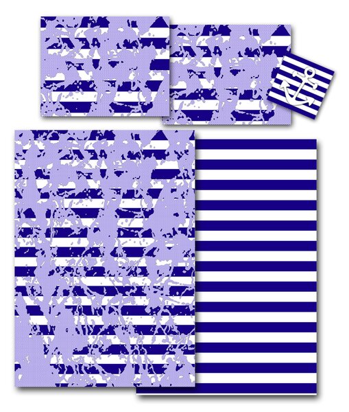 Povlečení Veba GEON Námořní mapy Velikost: 140x200 cm + 70x90 cm