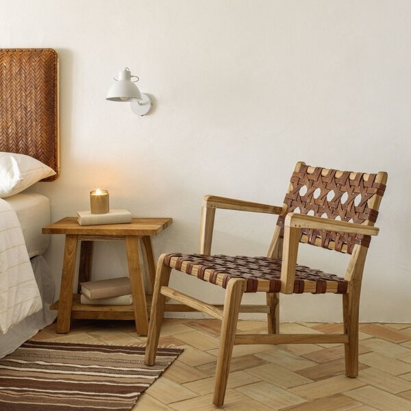Kave Home Teaková stolička Safara 45 cm