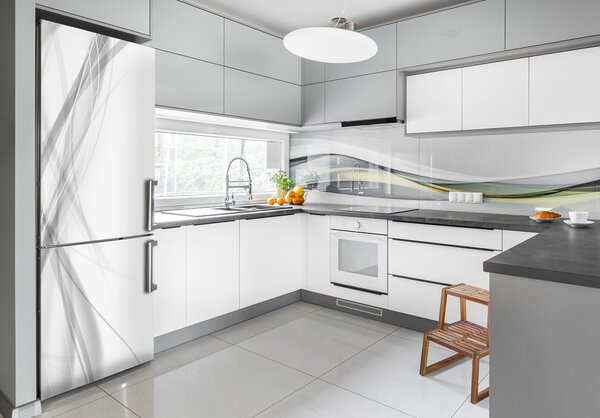 Nálepka fototapeta lednička Abstraktní vlny FridgeStick-70x190-f-79334921