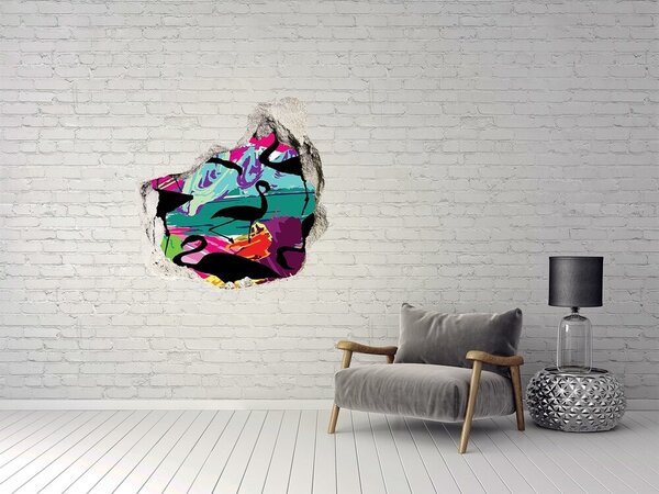 Díra 3D fototapeta nástěnná Nálepka plameňáci nd-p-85154046