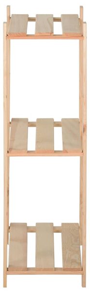 Úložný regál se 3 policemi 80 x 28,5 x 90 cm masivní borovice 327321