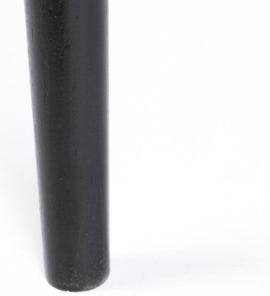 White Label Černý dubový konferenční stolek WLL FABIO 80 cm