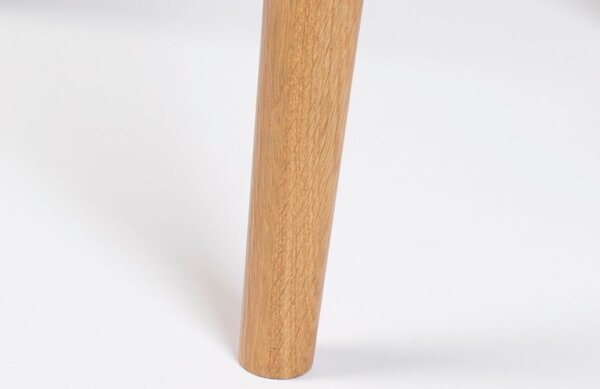 White Label Dubový konferenční stolek WLL FABIO 80 cm