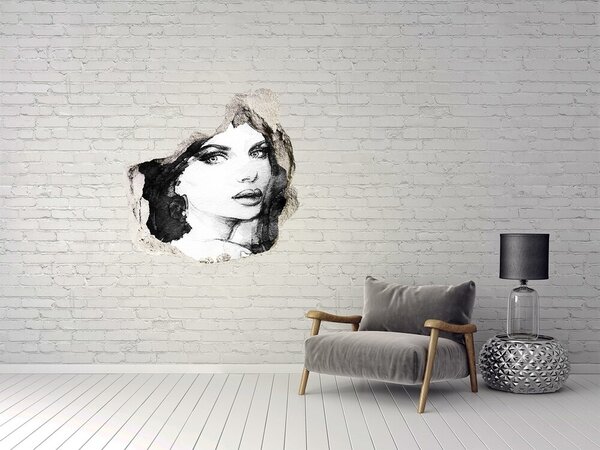 Fototapeta díra na zeď Žena portrét nd-p-85294121