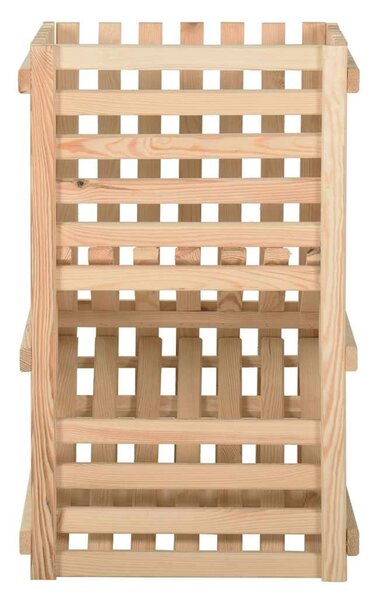 Bedna na brambory 50 x 50 x 80 cm masivní borové dřevo 327329