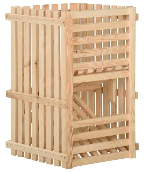 Bedna na brambory 50 x 50 x 80 cm masivní borové dřevo 327329