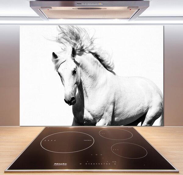 Skleněný panel do kuchynské linky Bílý kůň pl-pksh-100x70-f-14270832