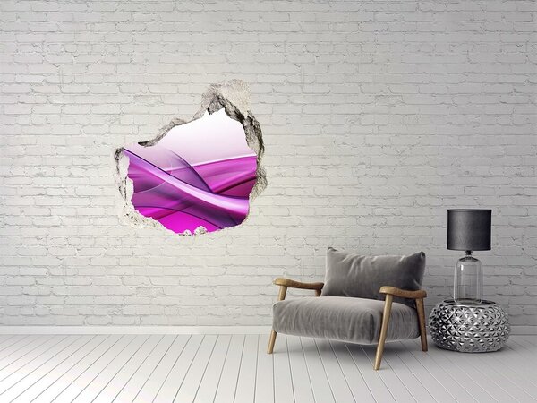 Samolepící díra zeď 3D Vlny pozadí nd-p-85811207