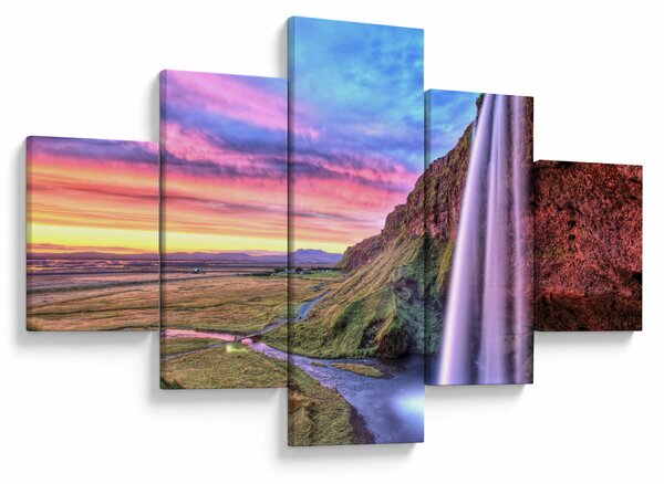 Obraz - Vodopád Seljalandsfoss (125x70 cm)