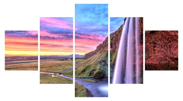 Obraz - Vodopád Seljalandsfoss (125x70 cm)