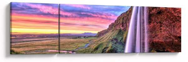 Obraz - Vodopád Seljalandsfoss (170x50 cm)