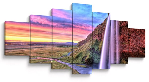 Obraz - Vodopád Seljalandsfoss (210x100 cm)