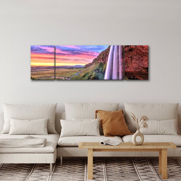 Obraz - Vodopád Seljalandsfoss (170x50 cm)