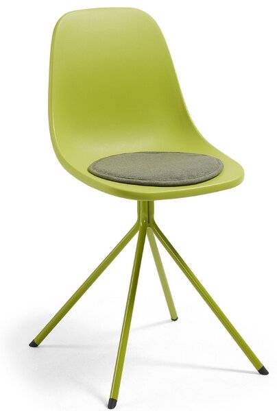 LÉTO -15% Zelený látkový podsedák Kave Home Silke 35 cm