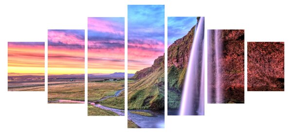 Obraz - Vodopád Seljalandsfoss (210x100 cm)