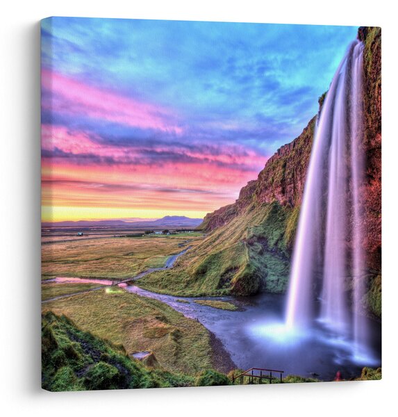 Obraz - Vodopád Seljalandsfoss (30x30 cm)